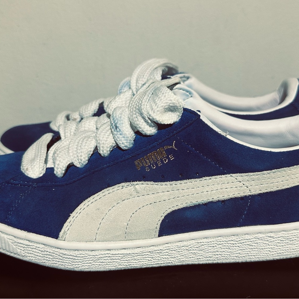 Puma Suede Sneakers - Ensign Blue and White